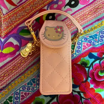 HELLO KITTY 퀼트 LIP 케이스 핑크 x 일광화상 키티