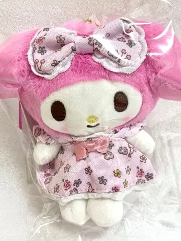 [ 미개봉 새상품 ] 마이멜로디 플라워 드레스 마스코트 키링