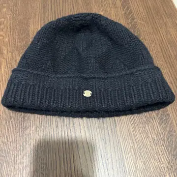 헬렌 카민스키 캐시미어 100% 니트 모자 블랙