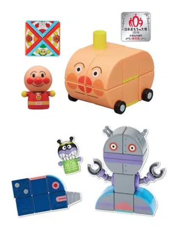 BANDAI 호빵맨 자석으로 찰칵! 번뜩이는 큐브