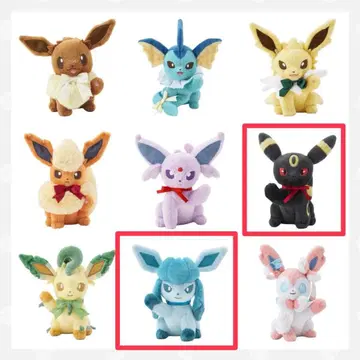 Eevee Collection 봉제 인형 블래키 글레이시아 포켓몬