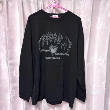 볼칸 하트큐빅 BIG 롱T 블랙