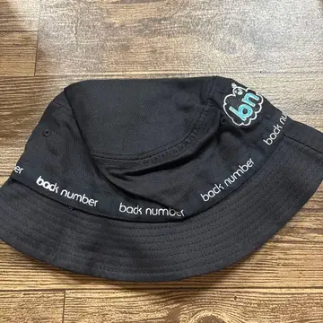 백 넘버 버킷햇 블랙