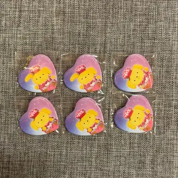 퓨로랜드 30주년 의상 폼폼푸딩 캔뱃지 6개 세트