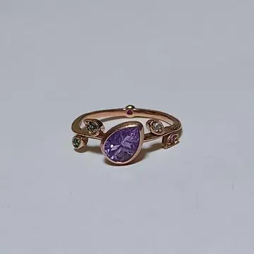 세이렌 아즈로 K10 컬러 스톤 반지 11호
