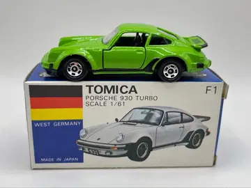 토미카 일본제 파랑 상자 F1 포르쉐 930 터보 일반 수출 사양