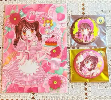 [ 3세트 ] 리본 카페 특전 꿈빛 파티시에 캔뱃지 브로마이드