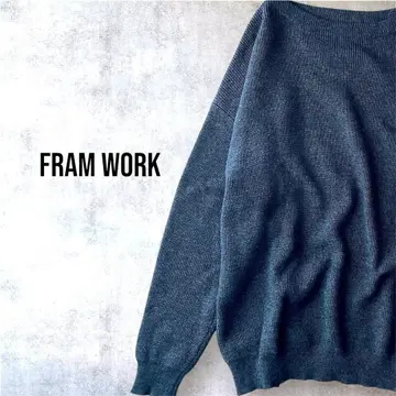 [ 새상품급 ] 프레임워크 라운드넥 니트 그레이 풀오버
