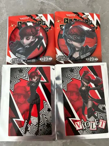 페르소나5 로얄 제5인격 캔뱃지 요시자와 카스미 바이올렛 P5R