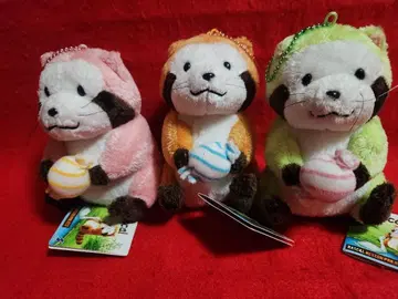 너구리 라스칼 봉제 인형 마스코트 3종 세계 명작 극장