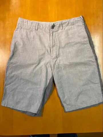 GOOD ENOUGH 그레이 체크 무늬 숏팬츠