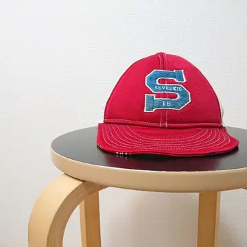 SEVESKIG 세브시그 자수 메쉬 캡 모자 가죽 벨트 일본제