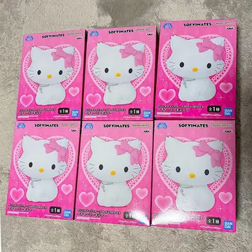 산리오 SOFVIMATES 소프트 비닐 메이츠 챠미 키티 6개 묶음 판매