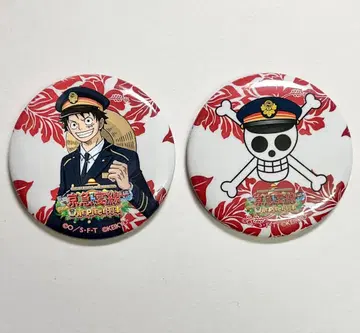 ONE PIECE 원피스 쿄큐엔센 캔뱃지 루피 밀짚모자 해적단 로고