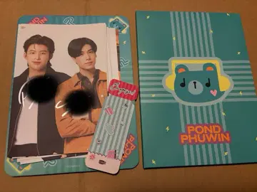 gmmtv PondPhuwin 사인 포함 프레임 포함 엽서 세트