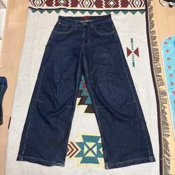 Jaded London W30 다크 데님 와이드 레그 청바지