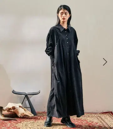 니코앤드 [MODE NORM CORE] 마톤 슬리브 맥시 원피스 블랙 L