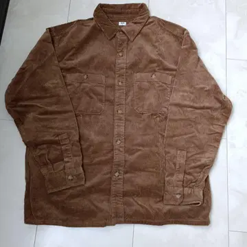 UNIQLO 브라운 코듀로이 셔츠 XL