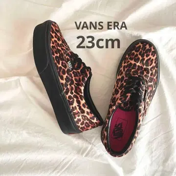 VANS ERA 반스 레오파드 스니커즈 레오파드 무늬 통굽 23cm