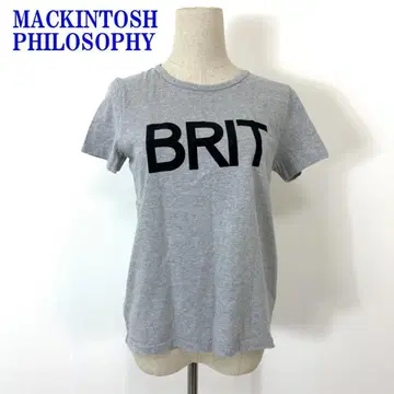 매킨토시 철학 티셔츠 그레이 면 100% 38 C3006