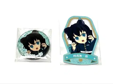 귀멸의 칼날 난자타운 무이치로 글리터 캔뱃지 레어