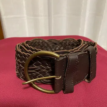 쿠미쿄쿠 벨트 굵은 벨트 가죽 망사 벨트 메쉬 벨트