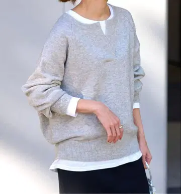 새상품 프레임워크 미들 게이지 텐지쿠 헨리 풀오버 그레이