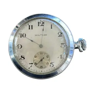 WALTHAM 월쌈 회중시계 수동 와인딩 45mm 스몰 세컨드