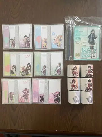 칸코레 6주년 아크릴 스탠드 오요도 롤 메모 떡메모지