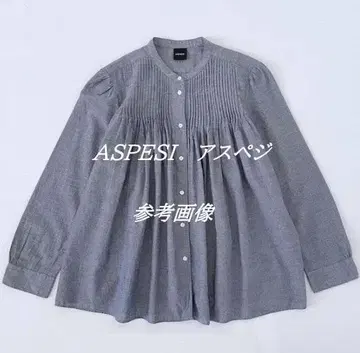 아스펜지 ASPESI 샴브레이 핀턱 셔츠 / 오쿠사 나오코 젠테 디 마레
