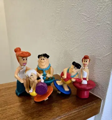 플린트 스톤 한나 바베라 빈티지 아메토이 5종 피규어