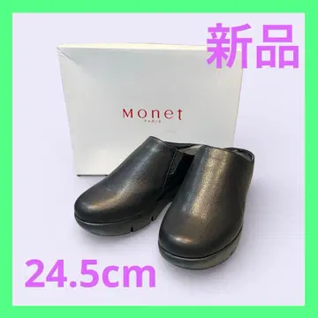 새상품 배송비 포함 Monet 블랙 통굽 웨지힐 24.5cm