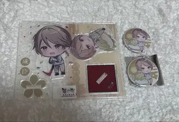 니에노마치 나리토미 아크릴 스탠드 캔뱃지 세트