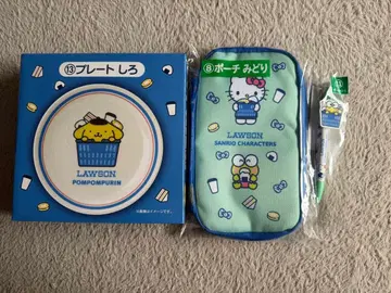 LAWSON 폼폼푸린 플레이트 파우치 볼펜 세트