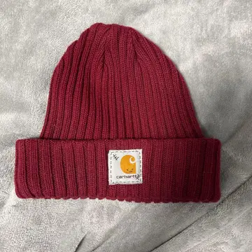 carhartt 버건디 니트 모자 아메카지 스트릿 l라인