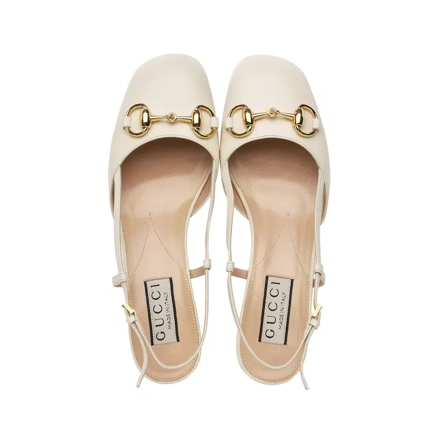 (女款) Gucci Horsebit Slingback高跟鞋