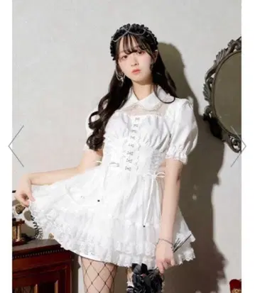 NOEMIE(노에미) 원피스 레이스업 튤 티어드 셋업