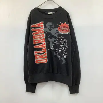 TNT 긴팔 맨투맨 오클라호마 대학 로고 풋볼 USA 제작