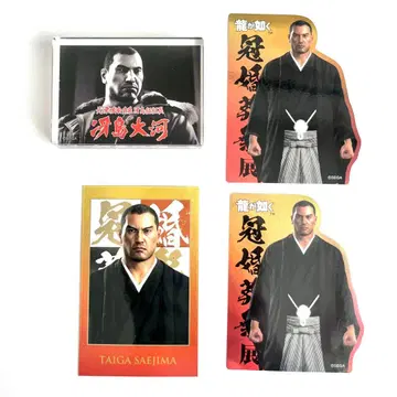 용과 같이 관혼상제전 사지마 타이거 묶음 판매 아크릴 블록 스티커 쇼트컷