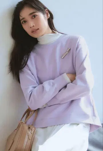 23구 컬러 맨투맨 자수정 사이즈 38 퍼플 트레이닝복