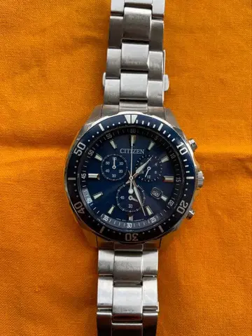 CITIZEN 시티즌 남성용 크로노그래프 손목시계 에코 드라이브