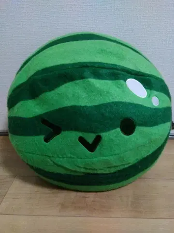 수박 게임 양모 펠트풍 BIG 봉제 인형 수박 (노멀) 윙크 새상품