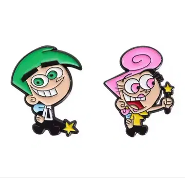 Oops! 페어리 페어 렌 핀즈 핀 배지 2개 세트