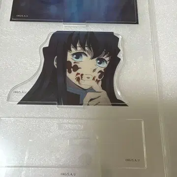 귀멸의 칼날 미니 디오라마 아크릴 스탠드 토키토 무이치로 기둥 카페