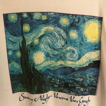 빈센트 반 고흐 별이 빛나는 밤 ART 티셔츠 L 사이즈
