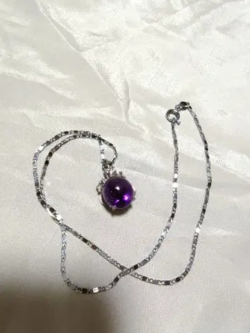 자수정 실버 925 목걸이