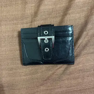 fennec 카드 케이스 블랙 가죽