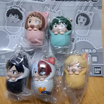 나의 히어로 아카데미아 싸개 마스코트 참 전 5종 풀 컴프 세트