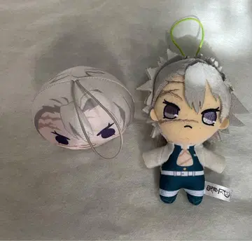 귀멸의 칼날 봉제 인형 마스코트 시나즈가와 사네미 후류