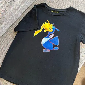 포켓몬 우우 캐릭터 그래픽 티셔츠 블랙 M 사이즈